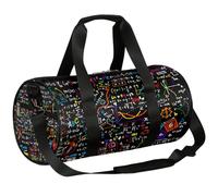 Math Geometrical Sports Gym Bag Duffel Bags Workout Lightweight Shoulder Weekender Bag Travel Duffel Bag for Men Women(Science Education), Math Geometrical, 17.6(L) x 9(W) x 9(H) inch