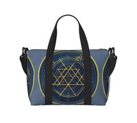 Math Geometry Calculus Print Tote Crossbody Travel Bag with Zip Casual Handbag for Weekend Trips and Gym Shopping