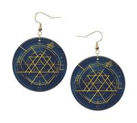Math Geometry Calculus Trendy Leather Earrings For Women Dangle 1 Pair Lightweight Printed Piercing Earrings Jewelry Gifts For Women Girls