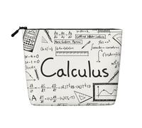 Math Geometry G alculus, Cosmetic Bag Imitation Linen Makeup Bag Portable Travel Toiletry Bag