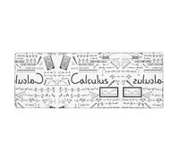 Math Geometry G alculus Desk Protector Mat, Extra Large and Durable Desk Pad with Non-Slip Backing for Home Office Use