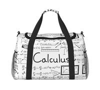 Math Geometry Geek Calculus Hand Travel Bag - Large Reusable Shopping Bag, Ideal for Camping, Sports, Gym, and Outdoor Activities