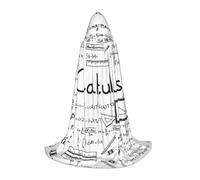 Math Geometry Geek Calculus Hooded Cape For Teenagers, Unisex Cloak Robe Hooded Halloween Costume Satin Witches Vampire Cloak Fancy Dress Up Children