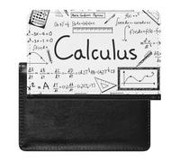 Math Geometry G alculus Passport Cover Family Printed Leather Passport Holder Minimalist Front Pocket Slim Travel Wallet Cover Case Lightweight Credit Card Holder for Women Men