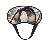 Math Geometry Geek Calculus Print Blackout Sleep Mask for Women & Men, Zero Eye Pressure Eye Mask for Travel and All - Around Sleep