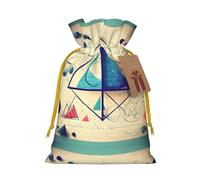 Math Geometry Geek Calculus print Christmas Bag - Premium Holiday packet, Festive Xmas Packaging with Joyful Designs