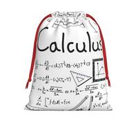Math Geometry Geek Calculus Print Functional Gift Storage Bag Eco-Friendly Comfortable Touch Outdoor Activities Use