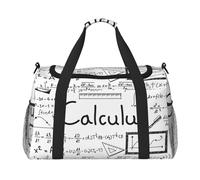 Math Geometry Geek Calculus Print Large Capacity Hand Carry Bag for Women Foldable Carry On Tote for Airplane Travel