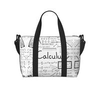 Math Geometry G alculus Print Waterproof Travel Tote Bag,Carry On Weekender Duffle for Gym Overnight