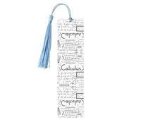 Math Geometry G alculus Print Wooden Bookmark Bookmarks with Tassels Book Marks for Reading Hardcover Books Notebooks