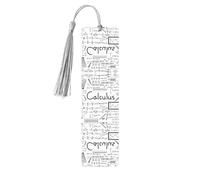 Math Geometry G alculus Print Wooden Bookmark Bookmarks with Tassels Book Marks for Reading Hardcover Books Notebooks