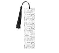 Math Geometry G alculus Print Wooden Bookmark Bookmarks with Tassels Book Marks for Reading Hardcover Books Notebooks