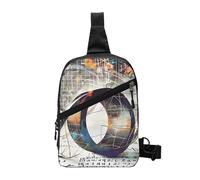 Math Geometry G alculus Printed Chest Bag Shoulder Sling Bag for Men Women, Foldable Outdoor Crossbody Chest Packs Sport Daypacks