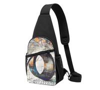 Math Geometry Geek Calculus Printed Chest Bag Sling Bag for Men Women, Outdoor Crossbody Fanny Packs Hiking Chest Packs Sport Daypacks