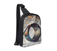 Math Geometry Geek Calculus Printed Chest Bag Sling Bag for Men Women, Waterproof Crossbody Backpack Men Bag for Runner Workout Hiking Cycling Travel