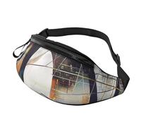 Math Geometry Geek Calculus Printed Fanny Pack for Men Women Crossbody Waist Bag Pack Bum Bag with Adjustable Strap for Hiking Running Travel Cycling