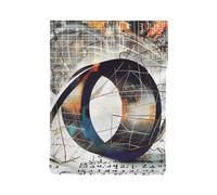 Math Geometry Geek Calculus Printed Laptop Case 13-Inch Leather Laptop Sleeve Computer Bag Cover for Travel, Work, Business