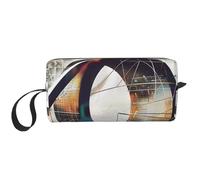 Math Geometry Geek Calculus Printed Makeup Bag Simple Travel Cosmetic Bags Waterproof Cosmetic Case Toiletry Bag Organizer for Women Mom Girls