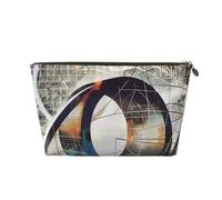 Math Geometry Geek Calculus Printed Travel Cosmetic Bags with Gold Zipper Makeup Organizer Cosmetic Case Toiletry Bag for Women Mom Girls