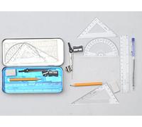 Math Geometry School Stationery Set Kit In Tin Pencil Case Box Stationary Maths