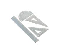 Math Geometry Set Include Mathematics Drawing Rulers Straight Ruler Set Square Protractor Geometry Drafting Tool Office Ruler Collection