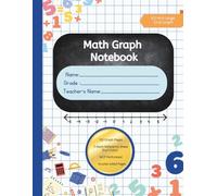 Math Graph Notebook - 1/2 ": Half Inch