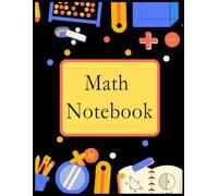 Math Graph Notebook - 5x5 Quad Ruled - 8 x 5 in - 80 Pages + Basic Geometry Formulas: Perfect for Elementary and Middle School | Large Grid Ruled | Ideal for the School Year