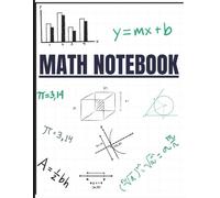 Math Graph Paper Notebook - ½ Inch Squares | Large 8.5×11 Graphing, Geometry & Algebra Practice Book: 110 Pages of Large Grid Graph Paper for School, ... Math Notes, Graphing and Engineering Practice
