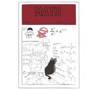 Math Graph Paper Notebook - ½ Inch Squares | Large 8.5×11 Grid for Geometry, Algebra and Graphing: 110 Pages of Large Grid Graph Paper for School, Homework, STEM Projects, Math Notes and Classroom Use