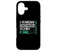 Math Graphic : I Know I Do Math Like A Girl Try To Keep Up Case for iPhone 17