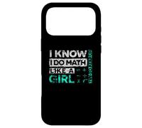 Math Graphic : I Know I Do Math Like A Girl Try To Keep Up Case for iPhone 17 Pro Max