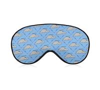Math Hippo Sleep Eye Mask Cute Blindfold Eye Covers Eyeshade for Women Men Gifts