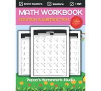 Math Homework For Kindergarten (Suitable for Ages 4-5 Years Old): Addition and Subtraction Math Drills Worksheet (OVER 2000+ EQUATIONS)