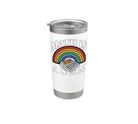 Math is A Scam Retro Rainbow Exploding Calculator Sarcasm Stainless Steel Insulated Tumbler