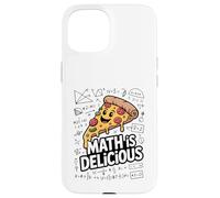 Math Is Delicious Funny Pizza Math Teacher Case for iPhone 15