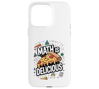 Math Is Delicious Funny Pizza Math Teacher Case for iPhone 15 Pro Max