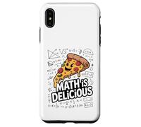 Math Is Delicious Funny Pizza Math Teacher Case for iPhone XS Max
