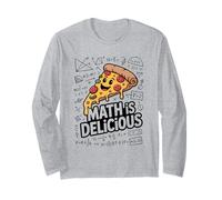 Math is Delicious Funny Pizza Math Teacher Long Sleeve T-Shirt