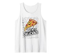 Math is Delicious Funny Pizza Math Teacher Tank Top