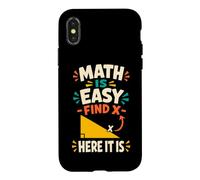 Math Is Easy Funny Algebra Geometry Teacher Case for iPhone X/XS