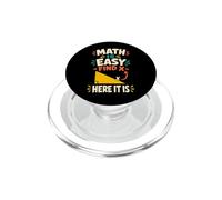 Math Is Easy Funny Algebra Geometry Teacher PopSockets PopGrip for MagSafe