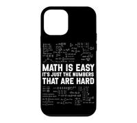Math Is Easy Numbers Are Hard Funny Math Algebra Teacher Case for iPhone 12 mini