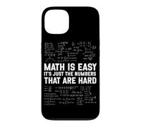 Math Is Easy Numbers Are Hard Funny Math Algebra Teacher Case for iPhone 13