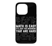 Math Is Easy Numbers Are Hard Funny Math Algebra Teacher Case for iPhone 13 Pro