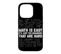 Math Is Easy Numbers Are Hard Funny Math Algebra Teacher Case for iPhone 14 Pro