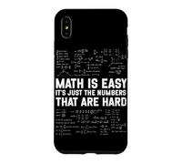 Math Is Easy Numbers Are Hard Funny Math Algebra Teacher Case for iPhone XS Max