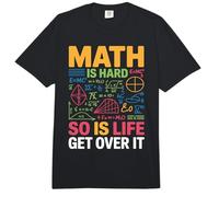 Math is Hard So is Life Get Over It Reality Advice - Comfort Colors Adult Heavyweight T-Shirt