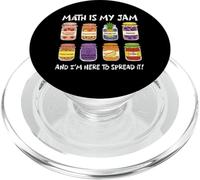 Math Is My Jam And I’m Here To Spread It Funny Teacher PopSockets PopGrip for MagSafe