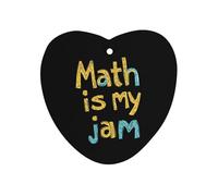 Math Is My Jam Car Air Freshener Hanging Card 1Pack Love form | for Vehicle Home Closet Dorm Square Love Rhombus Shaped Ocean Scent
