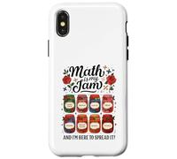 Math Is My Jam Funny Back to School Math Teacher Case for iPhone X/XS